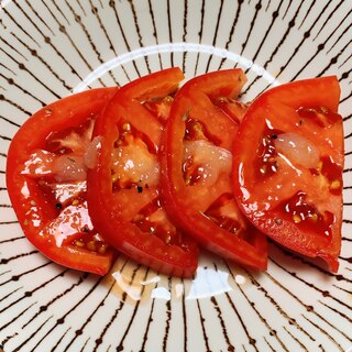 中華風のトマトサラダ